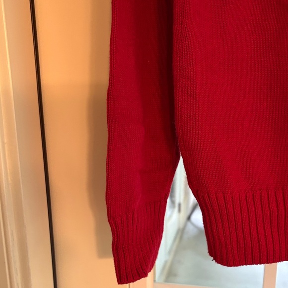 JEANNE PIERRE Ladies Crimson Turtleneck Sweater - Picture 8 of 9